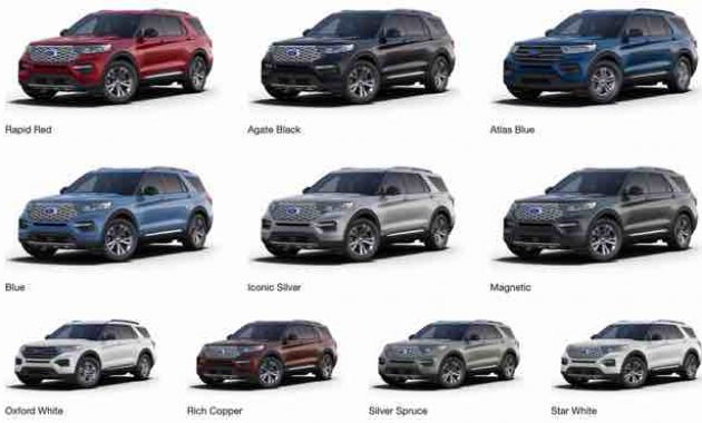 2021 Ford Explorer Platinum Colors 2 | Ford Trend