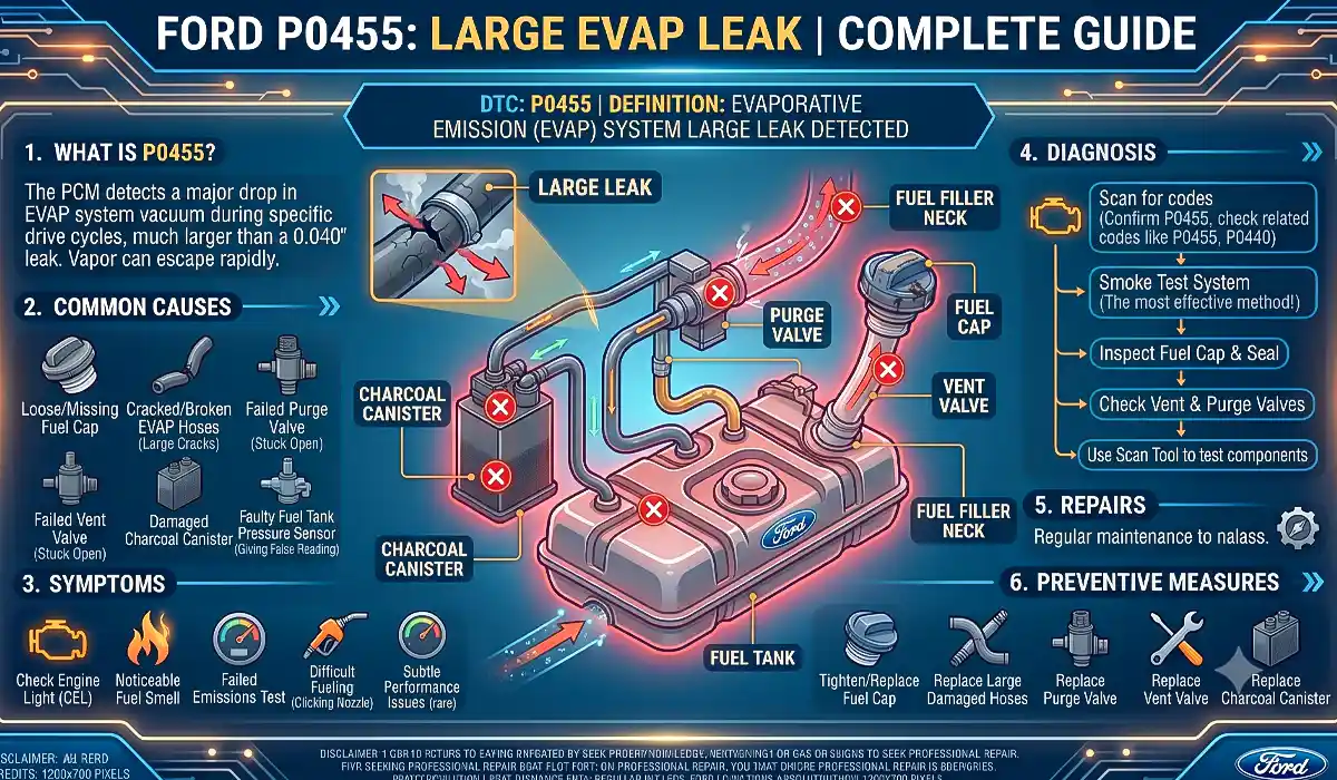 Ford P0455 Large Evap Leak